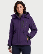 Women's Drawstring Hardshell 6-Zone Graphene Heated Jacket