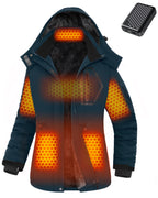 Women's Drawstring Hardshell 6-Zone Graphene Heated Jacket