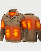 Men's Thick Thermal Cargo Heated Jacket (Fleece Lined),M882415