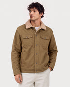 Men's Fleece-Lined Button-Up Denim 6-Zone Graphene Heated Jacket