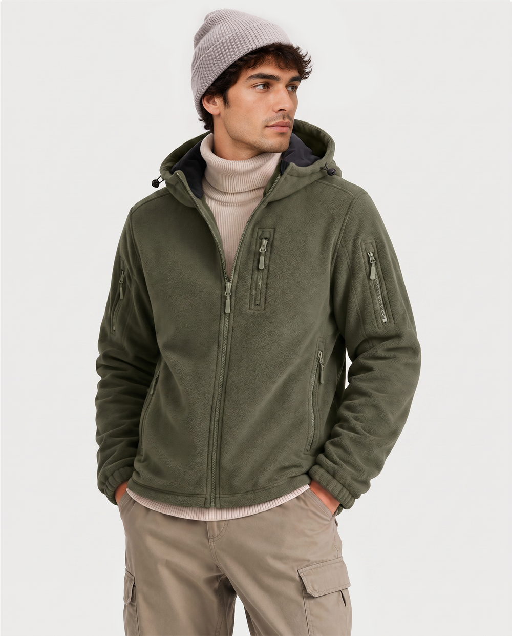 Men's Tactical Heated Jacket (Polar Fleece),M882418