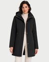 Women's Long Lightweight Heated Rain Jacket