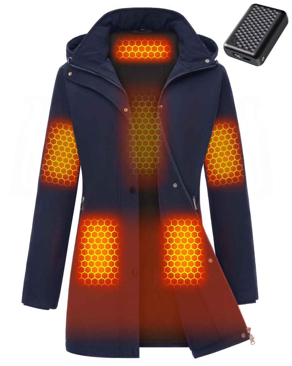 Women's Trench 6-Zone Graphene Heated Coat