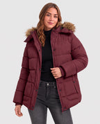 Women's Short Puffer 6-Zone Graphene Heated Jacket