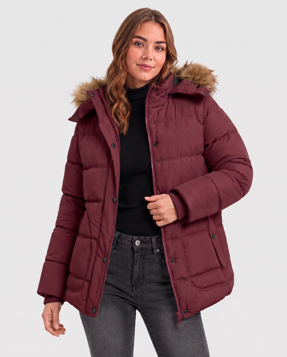 Women's Short Puffer 6-Zone Graphene Heated Jacket