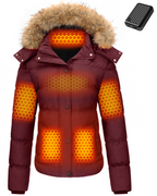 Women's Short Puffer 6-Zone Graphene Heated Jacket