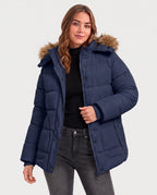 Women's Short Puffer 6-Zone Graphene Heated Jacket