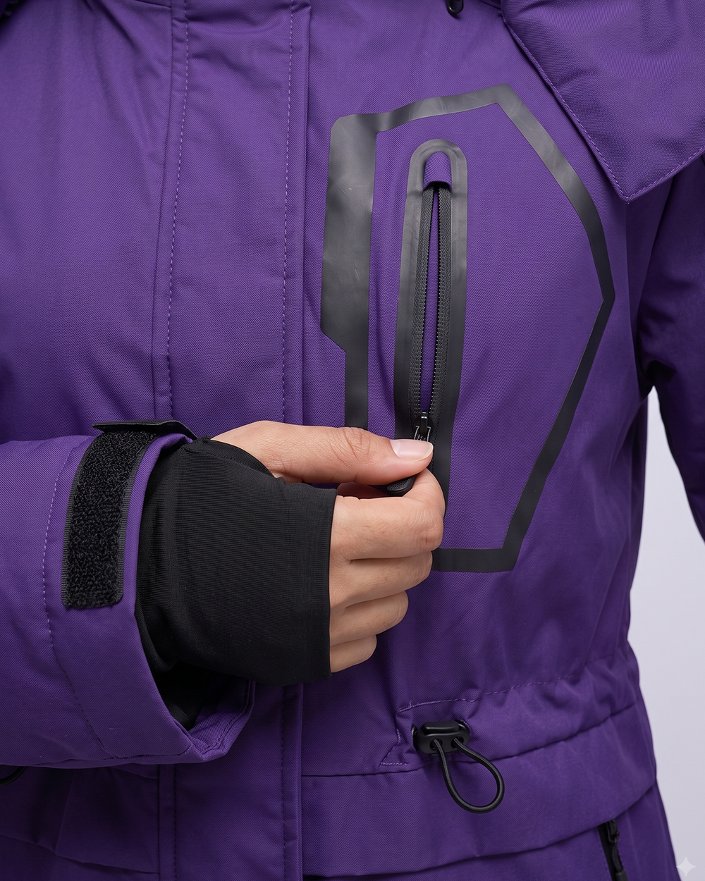 Women's Drawstring Hardshell 6-Zone Graphene Heated Jacket