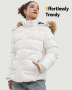 Women's Short Puffer 6-Zone Graphene Heated Jacket