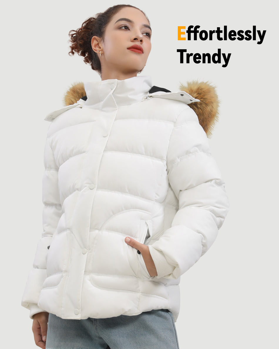 Women's Short Puffer 6-Zone Graphene Heated Jacket