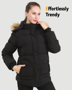 Women's Short Puffer 6-Zone Graphene Heated Jacket