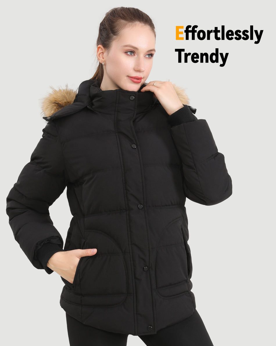 Women's Short Puffer 6-Zone Graphene Heated Jacket