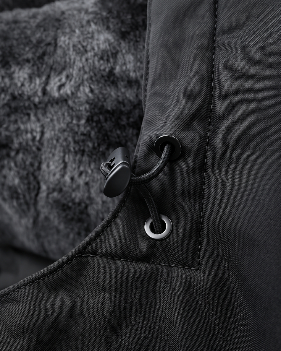 Men's Fur-Lined 6-Zone Graphene Heated Jacket