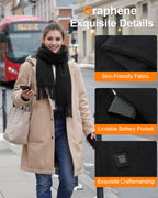 Women's Solid Color 1-Zone Graphene Heated Scarf