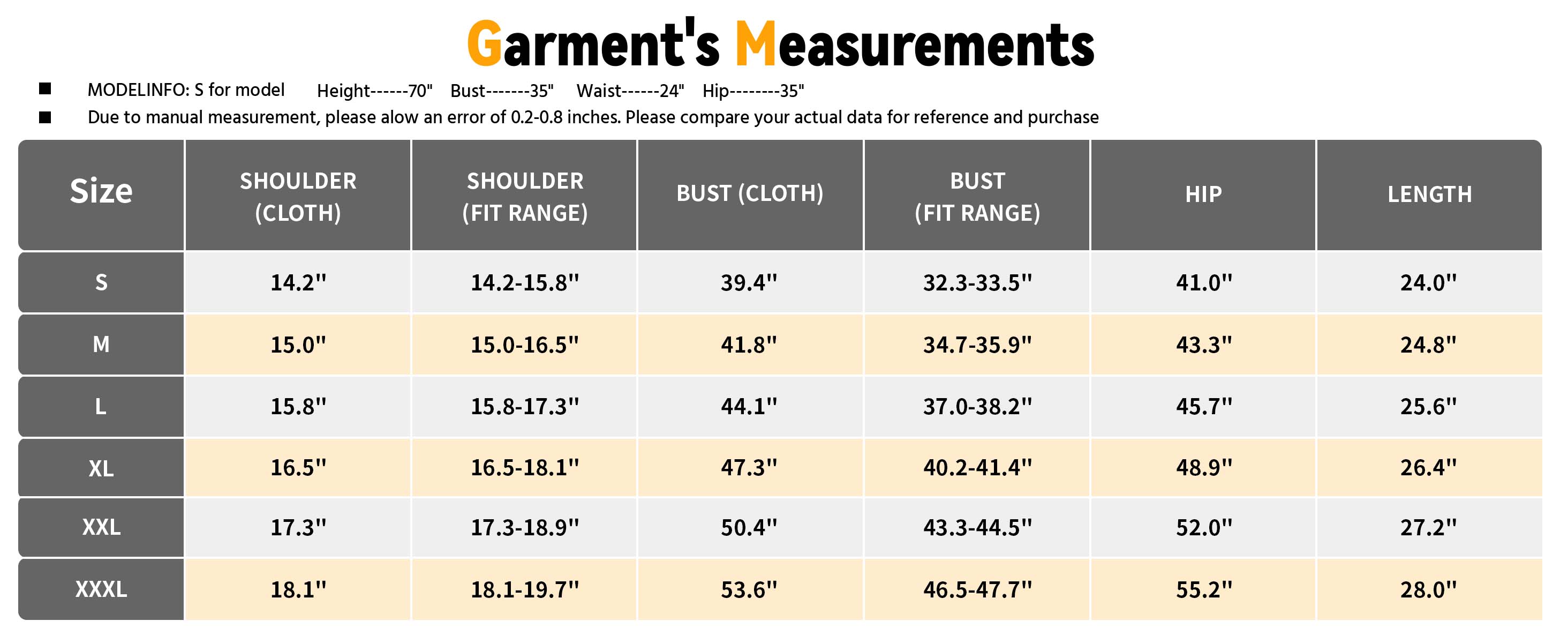 Size guide