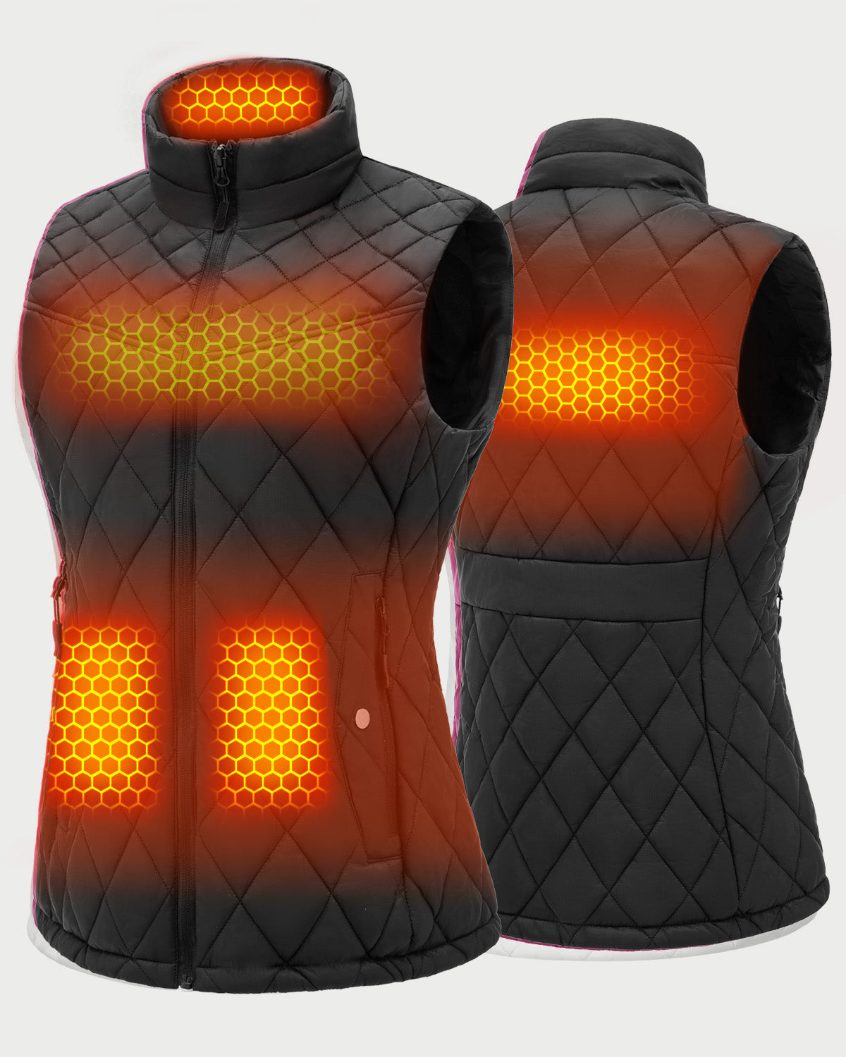Women's Hooded Heated Vest (Thicken Fleece),W882530