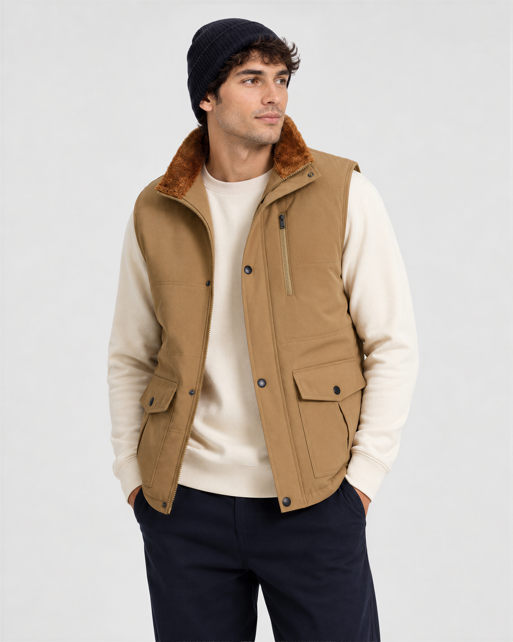 Men's Graphene Heated Utility Vest (Fleece-Lined),M882535