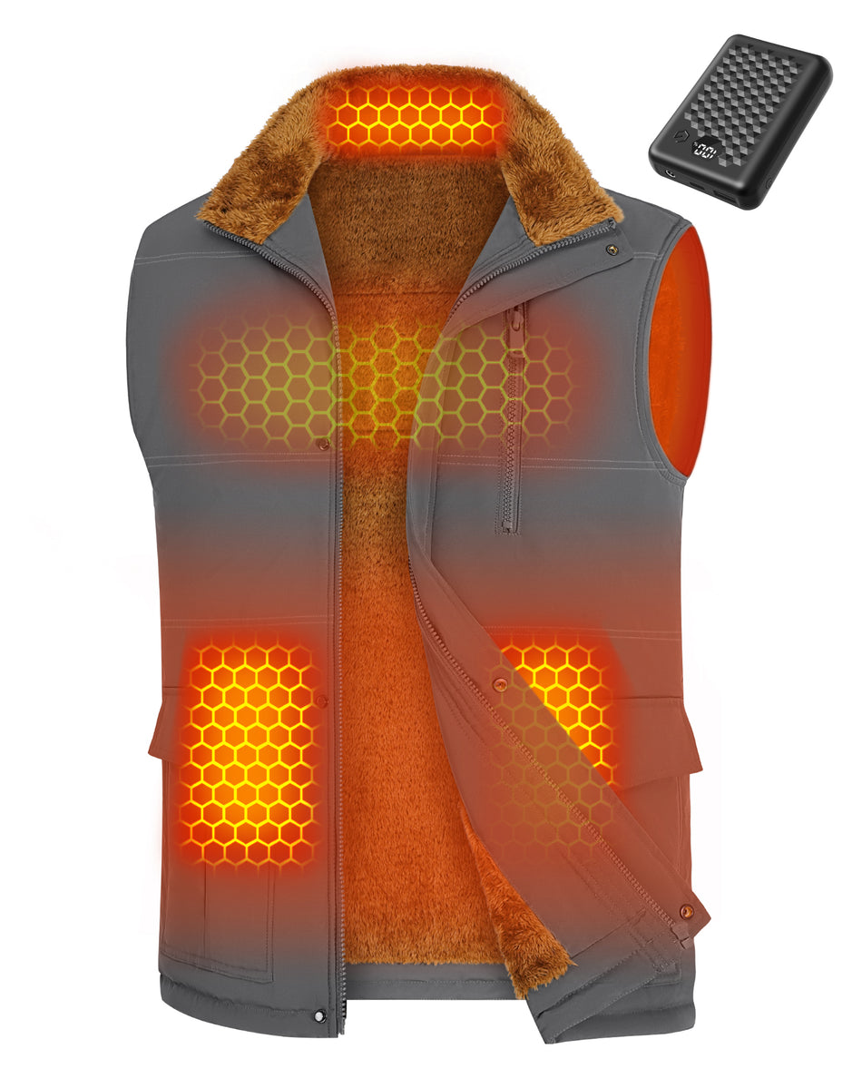 Men's Graphene Heated Utility Vest (Fleece-Lined),M882535