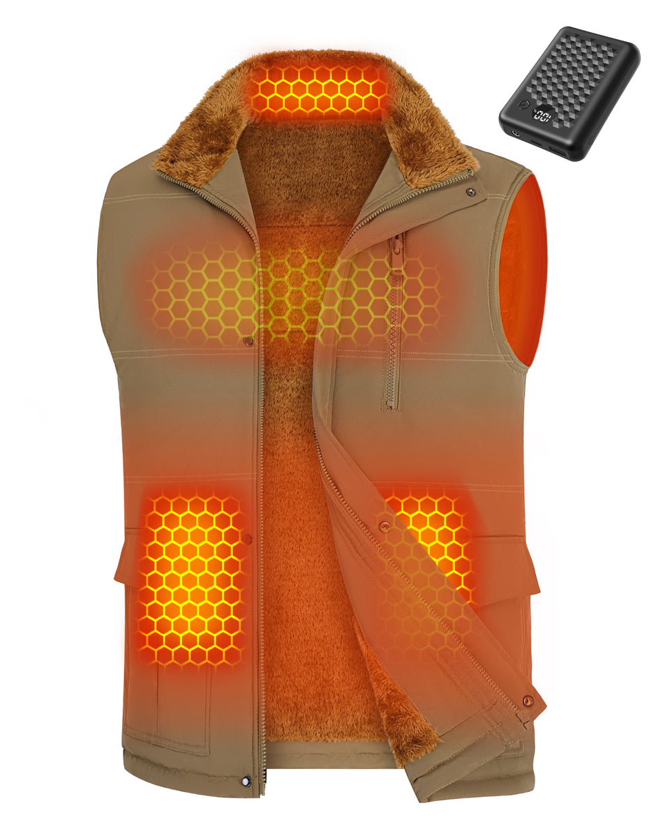 Men's Graphene Heated Utility Vest (Fleece-Lined),M882535