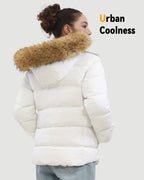 Women's Short Puffer 6-Zone Graphene Heated Jacket