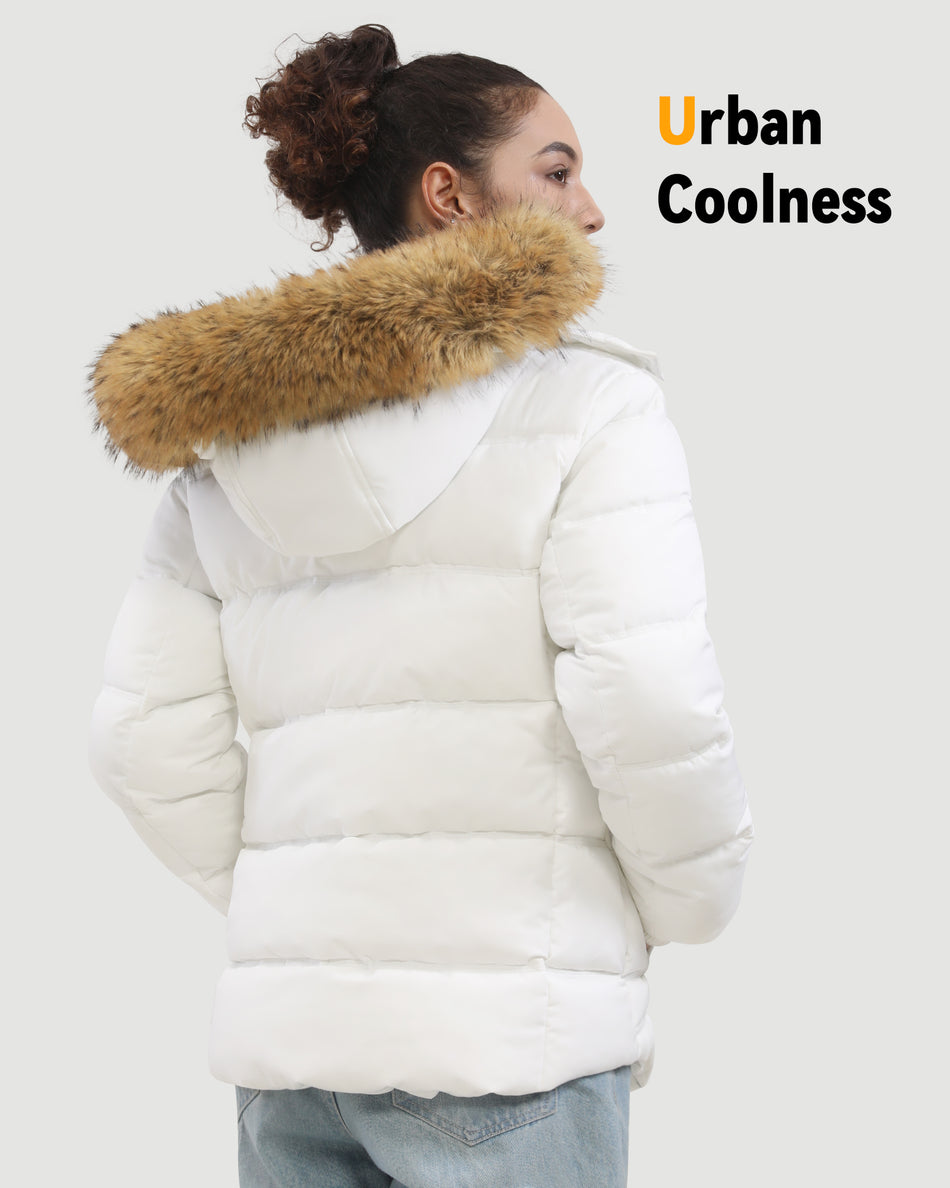 Women's Short Puffer 6-Zone Graphene Heated Jacket
