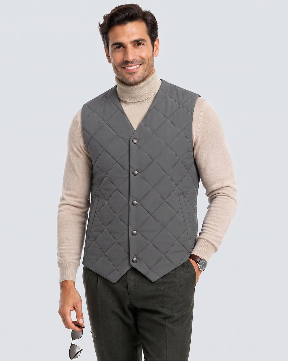 Men's Slim Fit Business 4-Zone Graphene Heated Vest