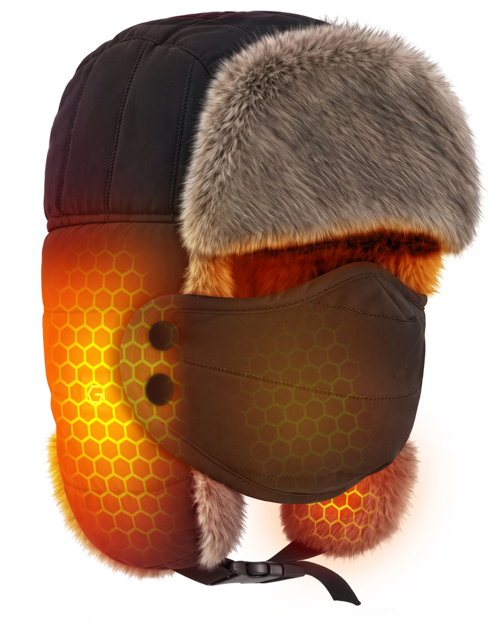 Men's Masked 2-Zone Graphene Heated Trapper Hat