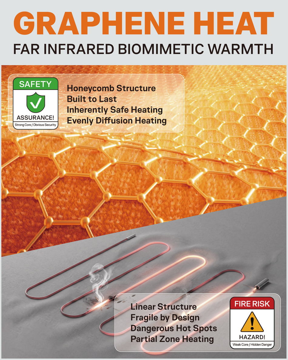 Men's Fur-Lined 6-Zone Graphene Heated Jacket