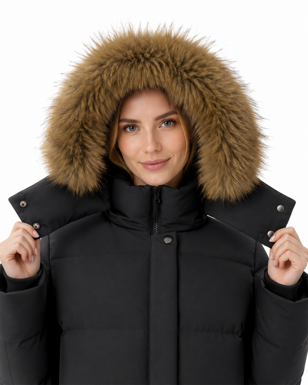 Women's Mid-Length Puffer 4-Zone Graphene Heated Coat