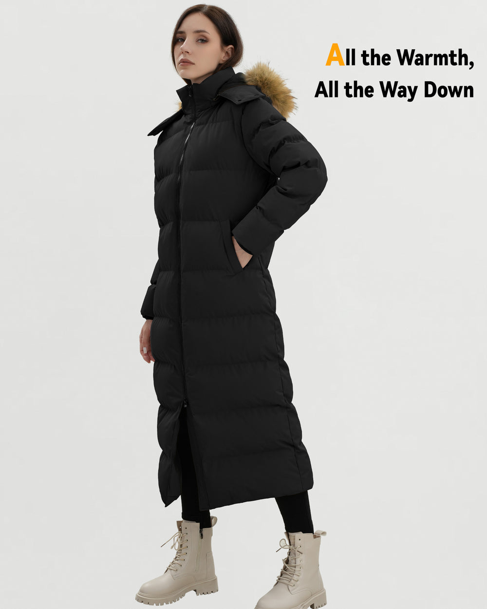 Women's Long Puffer 6-Zone Graphene Heated Coat