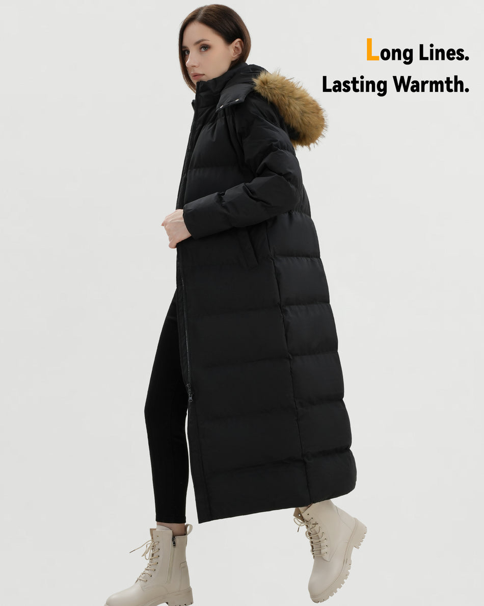 Women's Ultra Long Graphene Heated Jacket,W882516