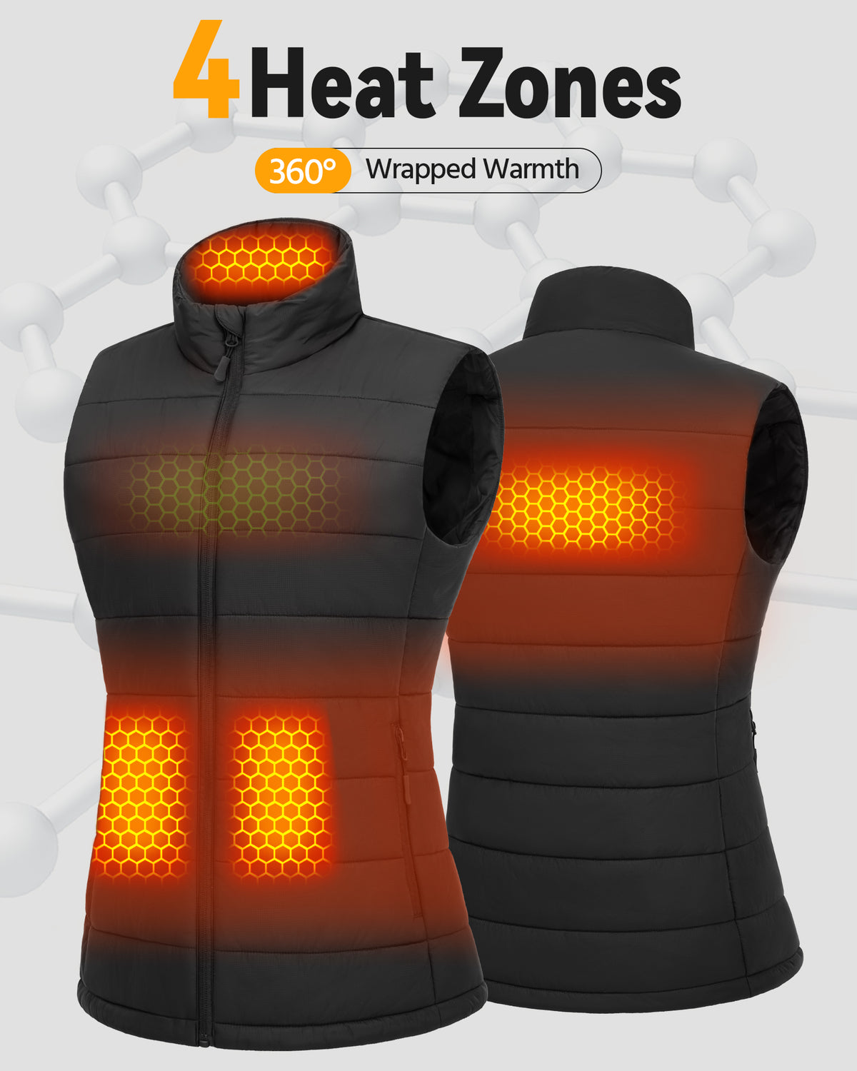 Women's Graphene Heated Vest (Puffer),W882529