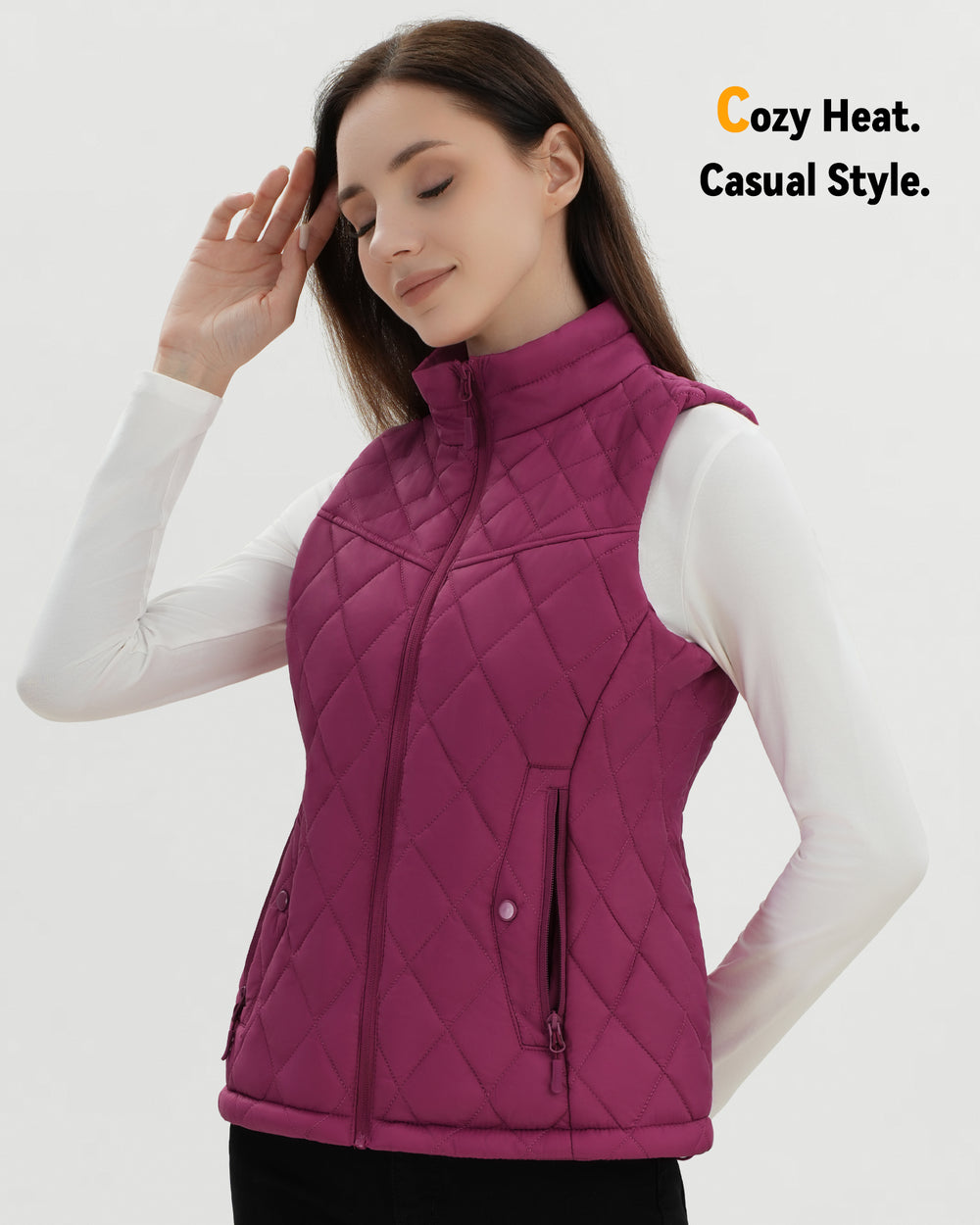 Women's Quilted 4-Zone Graphene Heated Vest