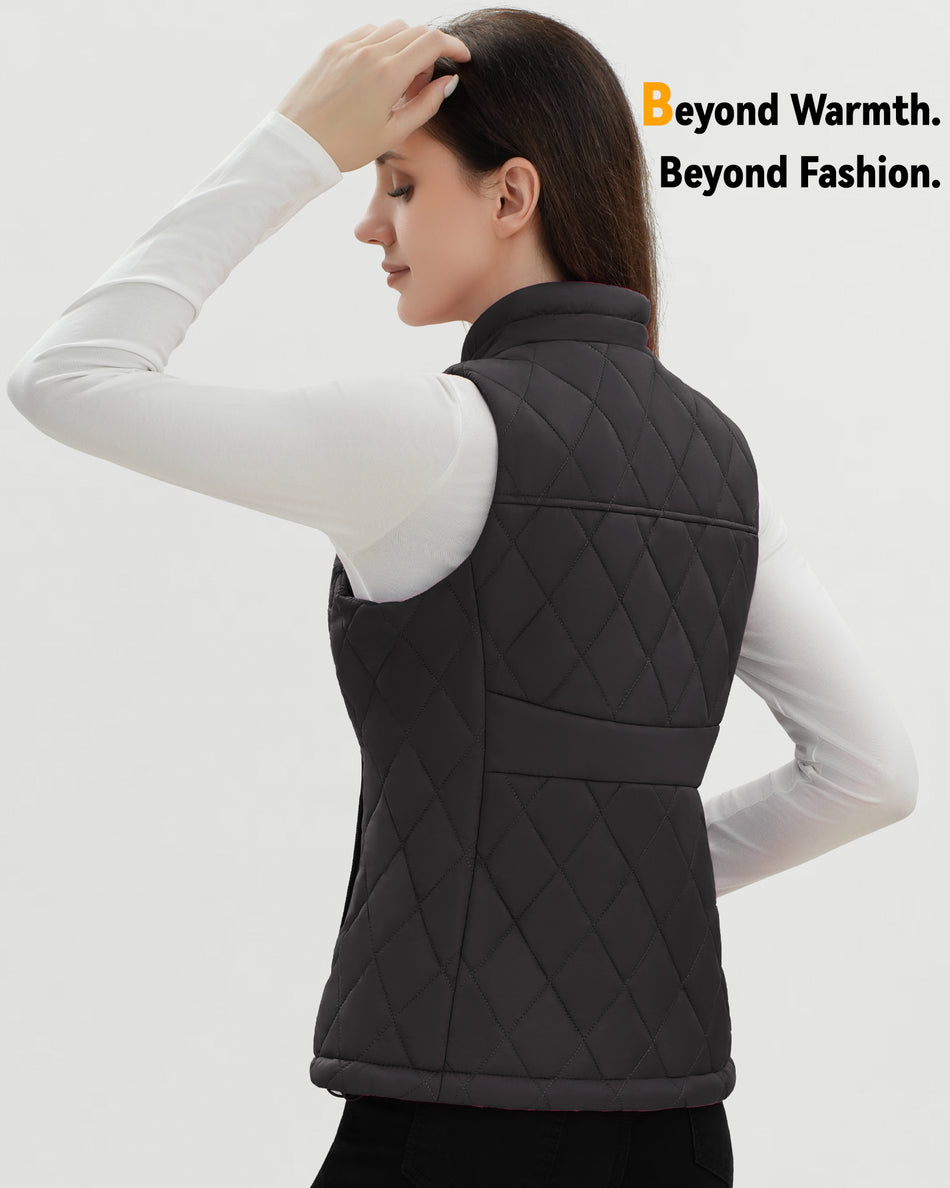 Women's Hooded Heated Vest (Thicken Fleece),W882530
