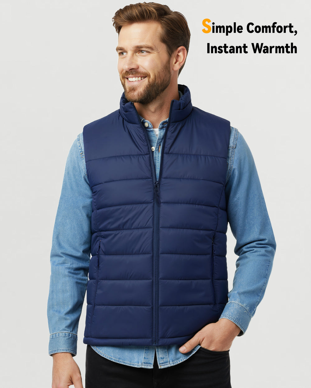 Men's Puffer 4-Zone Graphene Heated Vest