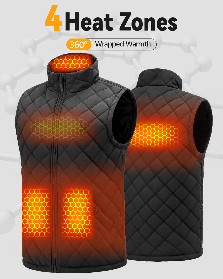 Men's Graphene Heated Vest (Quilted),M882534