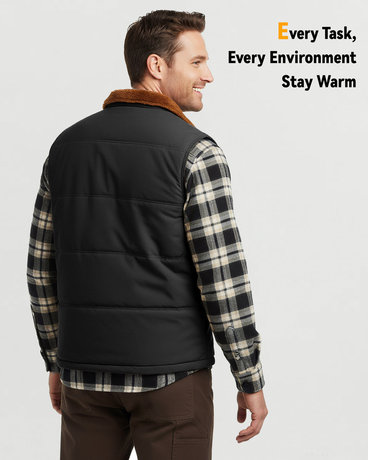 Men's Graphene Heated Utility Vest (Fleece-Lined),M882535