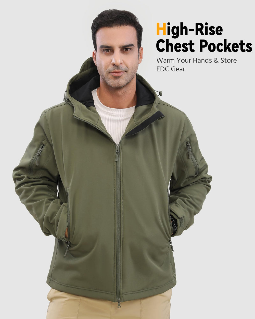 Men's High-Pocket Softshell 6-Zone Graphene Heated Jacket