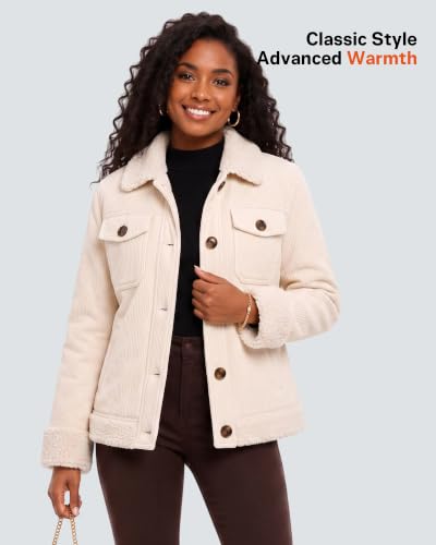 Women's Corduroy Sherpa 6-Zone Graphene Heated Jacket