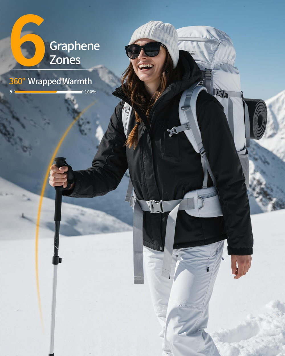 Women's Hardshell 6-Zone Graphene Heated Jacket
