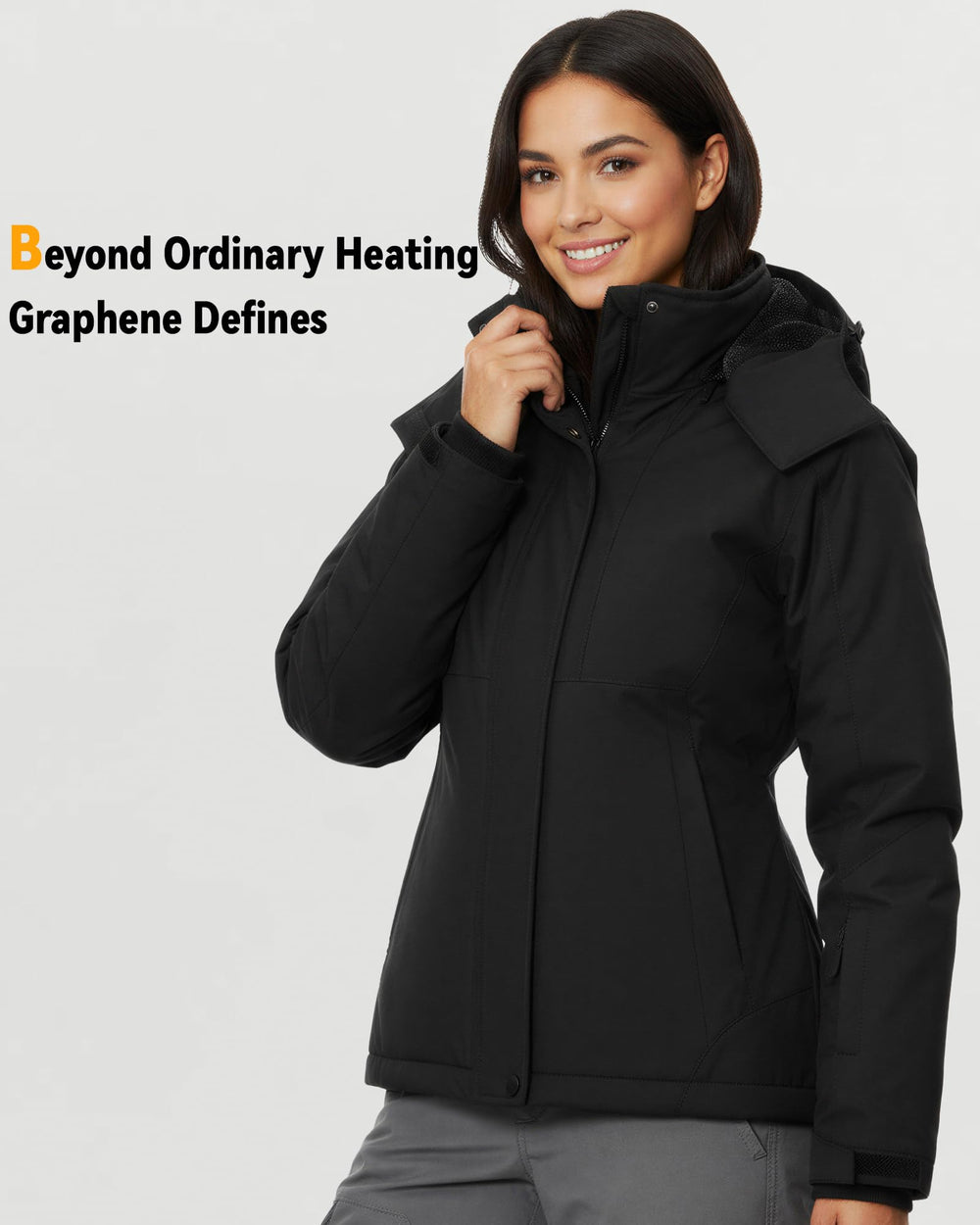 Women's Color-Block Hardshell 6-Zone Graphene Heated Jacket