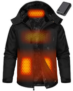 Men's Fur-Lined 6-Zone Graphene Heated Jacket