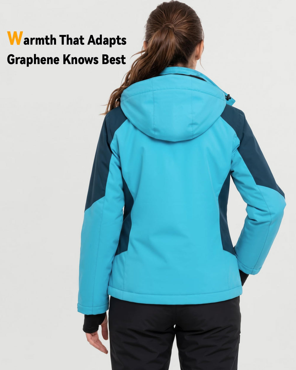 Women's Color-Block Hardshell 6-Zone Graphene Heated Jacket | W409