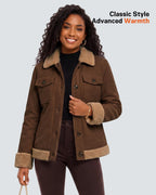 Women's Corduroy Sherpa 6-Zone Graphene Heated Jacket