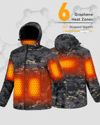 Men's High-Pocket Softshell 6-Zone Graphene Heated Jacket