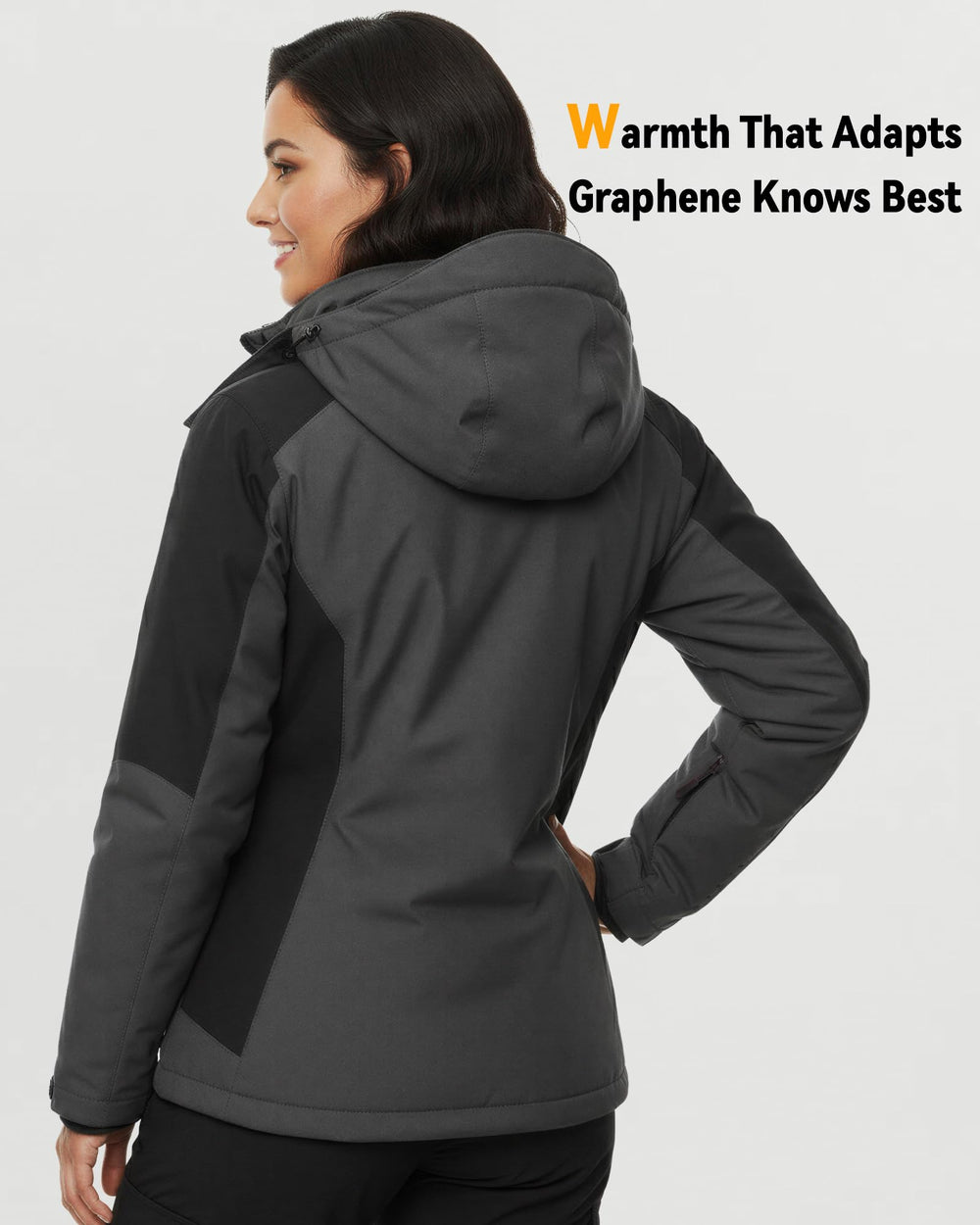 Women's Color-Block Hardshell 6-Zone Graphene Heated Jacket