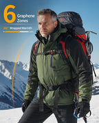 Men's Fur-Lined 6-Zone Graphene Heated Jacket