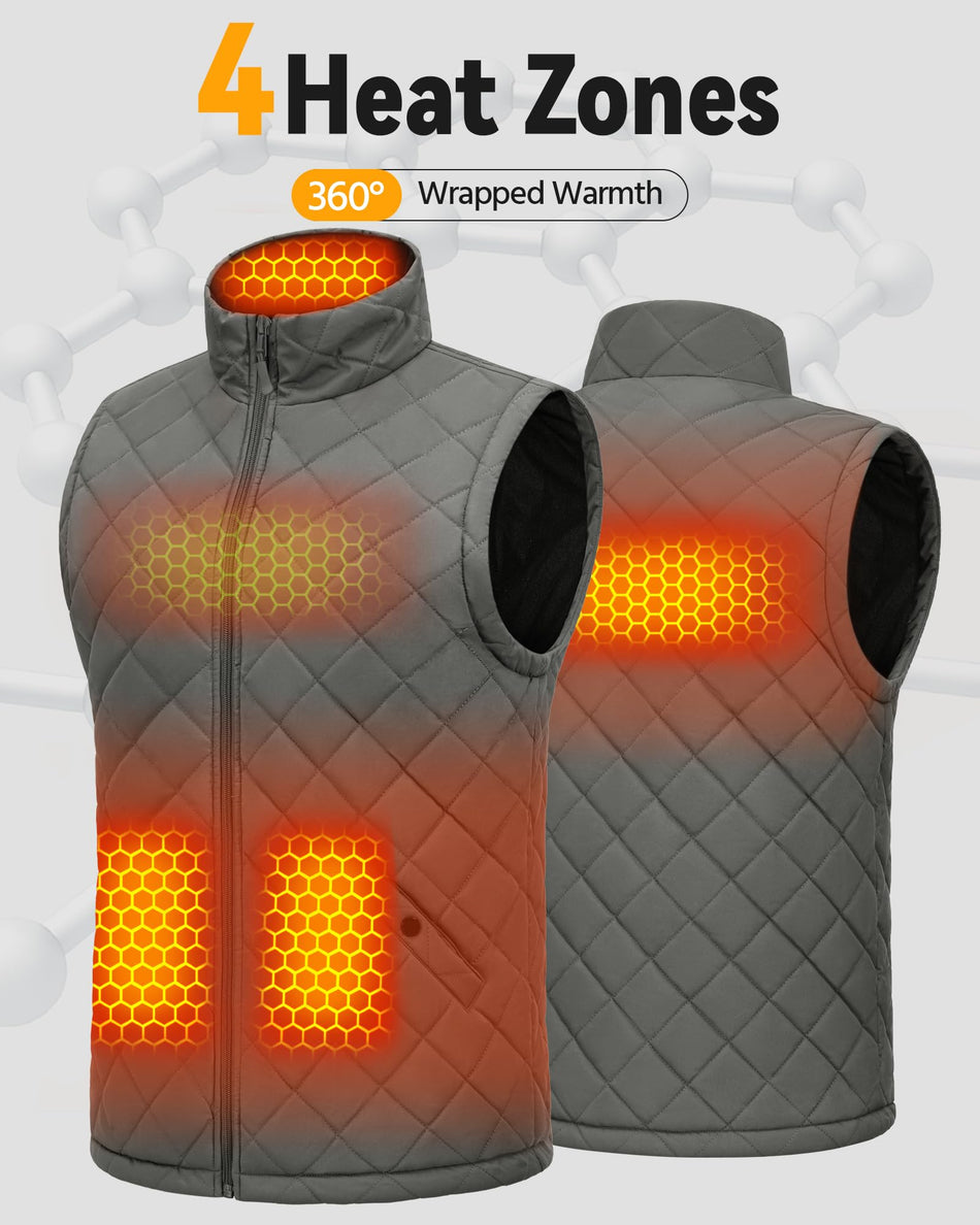 Men's Graphene Heated Vest (Quilted),M882534