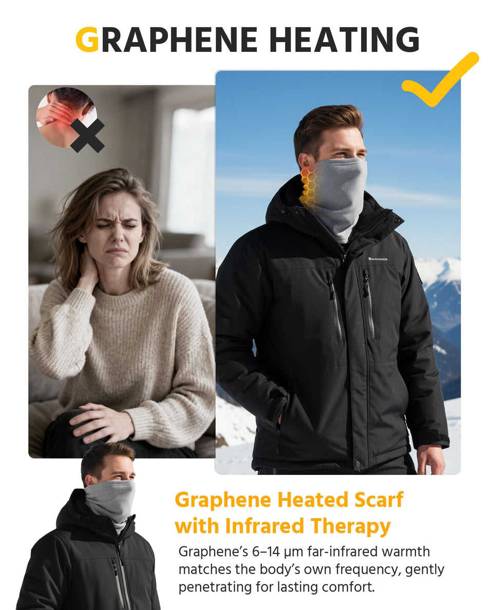 Men's Thermal 1-Zone Graphene Heated Neck Gaiter