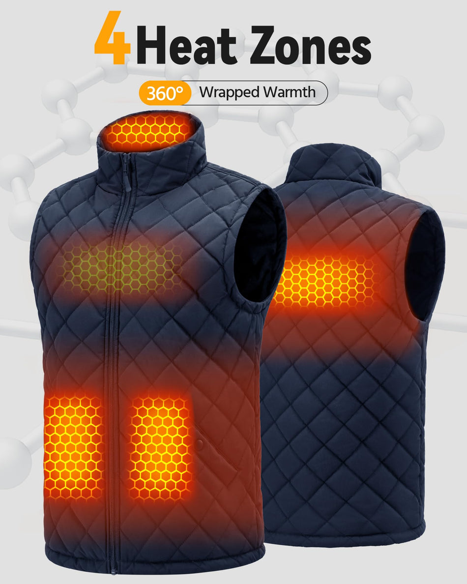 Men's Graphene Heated Vest (Quilted),M882534